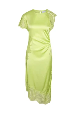 Nmwren S/S Satin Lace Long Dress