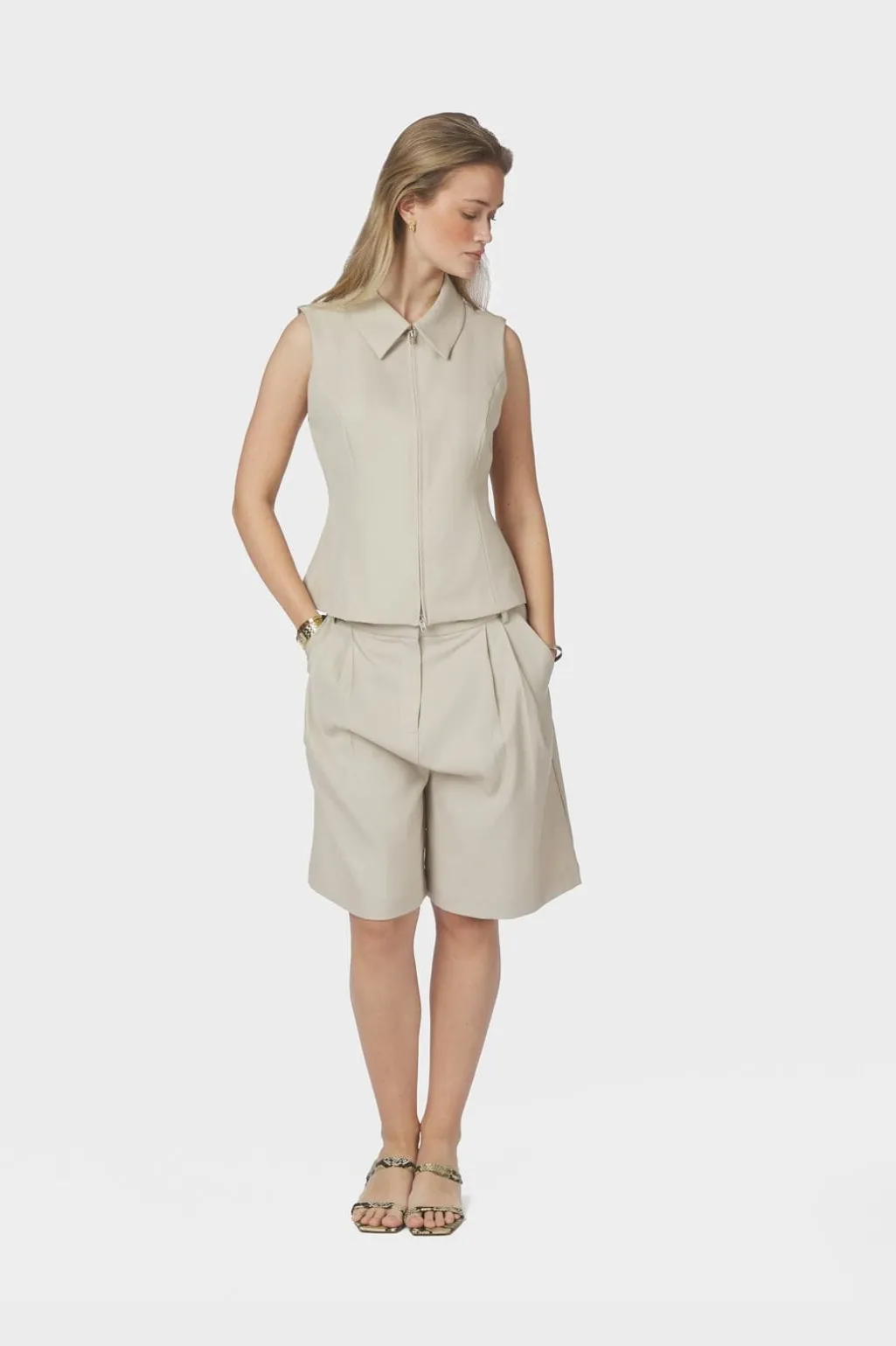 Nnannabella Structure Waistcoat 165355