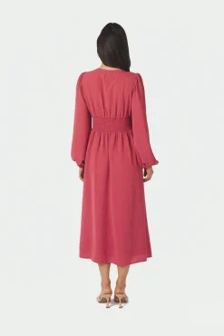 Nnannelie Solid Crepe Dress 169135