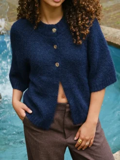 Nnbenuta Fluffy Knit Cardigan 165816