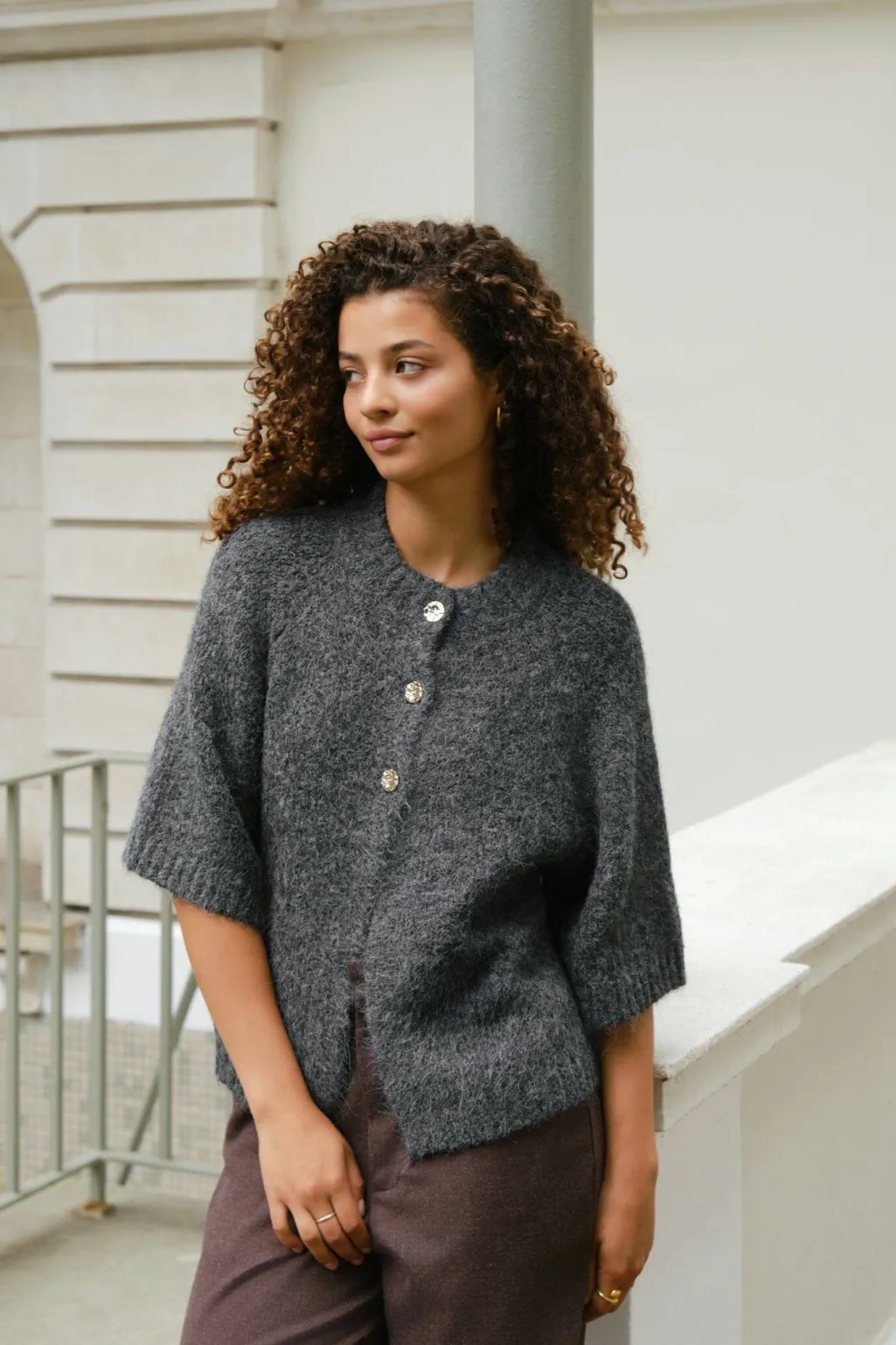 Nnbenuta Fluffy Knit Cardigan 165816