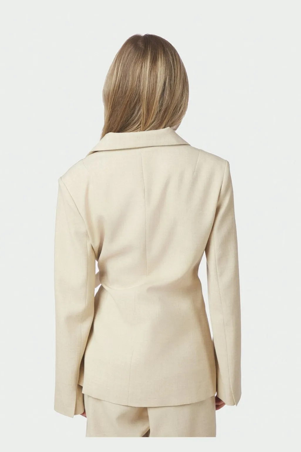 Nncarmia Melange Tie Blazer 168227
