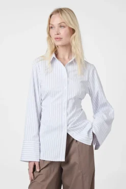 Nncaroli Slim Stripe Shirt 166220