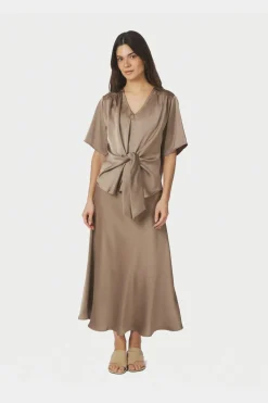 Nncasadia Heavy Sateen Blouse 165695