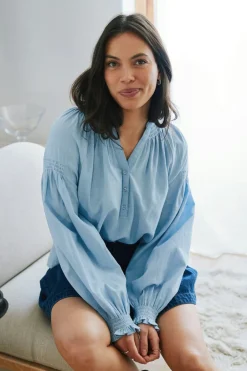 Nncelise Chambray Blouse 168738