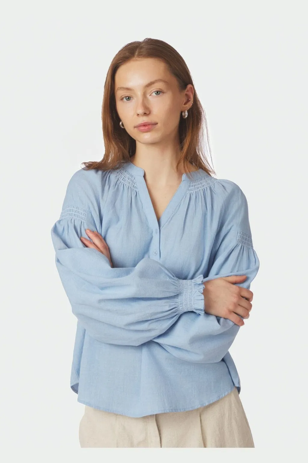 Nncelise Chambray Blouse 168738