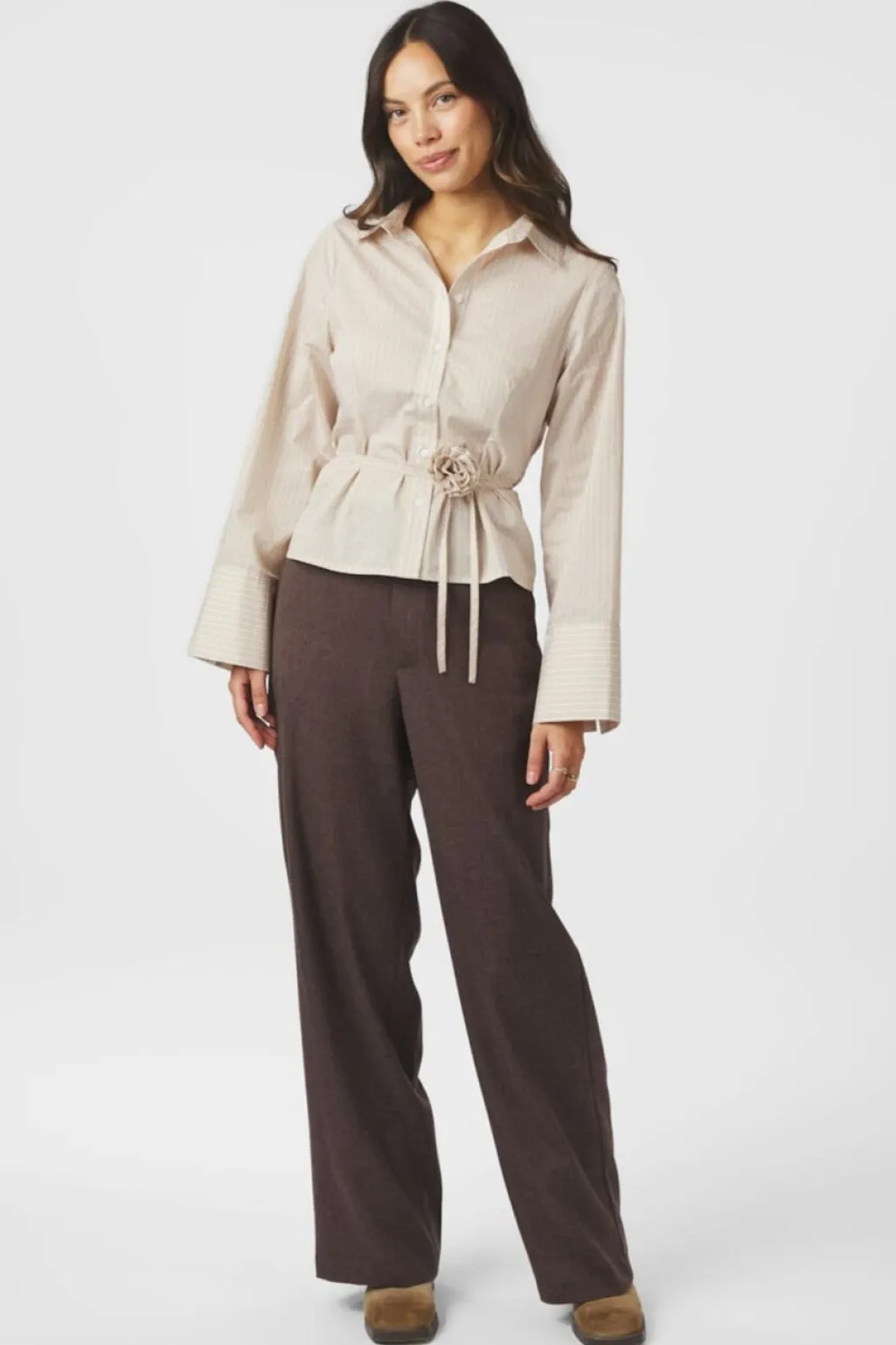 Nnclarida Rose Stripe Shirt 166504