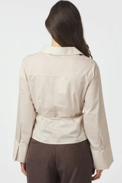 Nnclarida Rose Stripe Shirt 166504