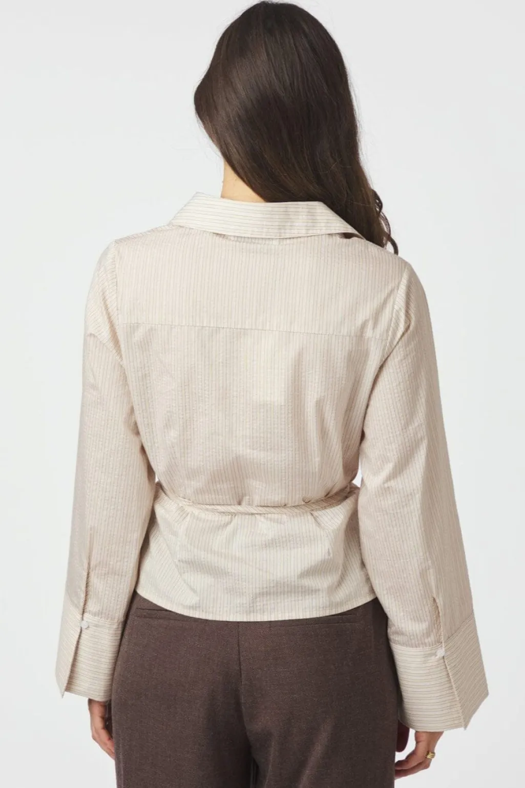 Nnclarida Rose Stripe Shirt 166504