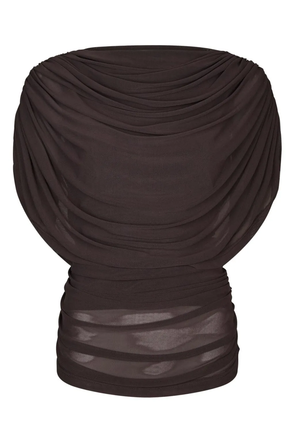 Nncottuna Drapy Mesh Top 167205