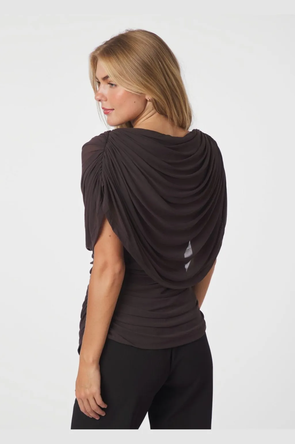 Nncottuna Drapy Mesh Top 167205