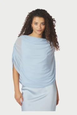Nncottuna Drapy Mesh Top 167205