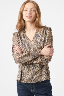 Nndavina Pattern Blouse 166259