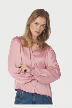 Nndelsie Drapy Sateen Blouse 167479