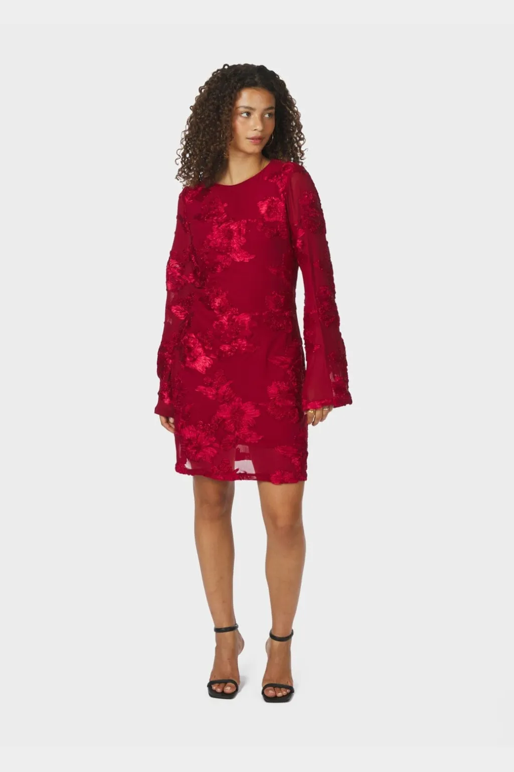 Nndirina Big Flower Mesh Dress 167279
