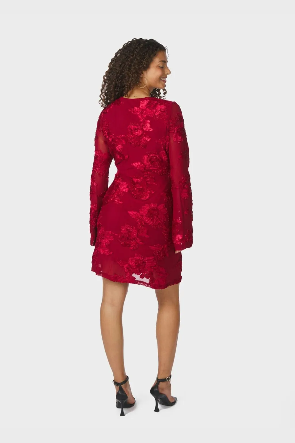 Nndirina Big Flower Mesh Dress 167279