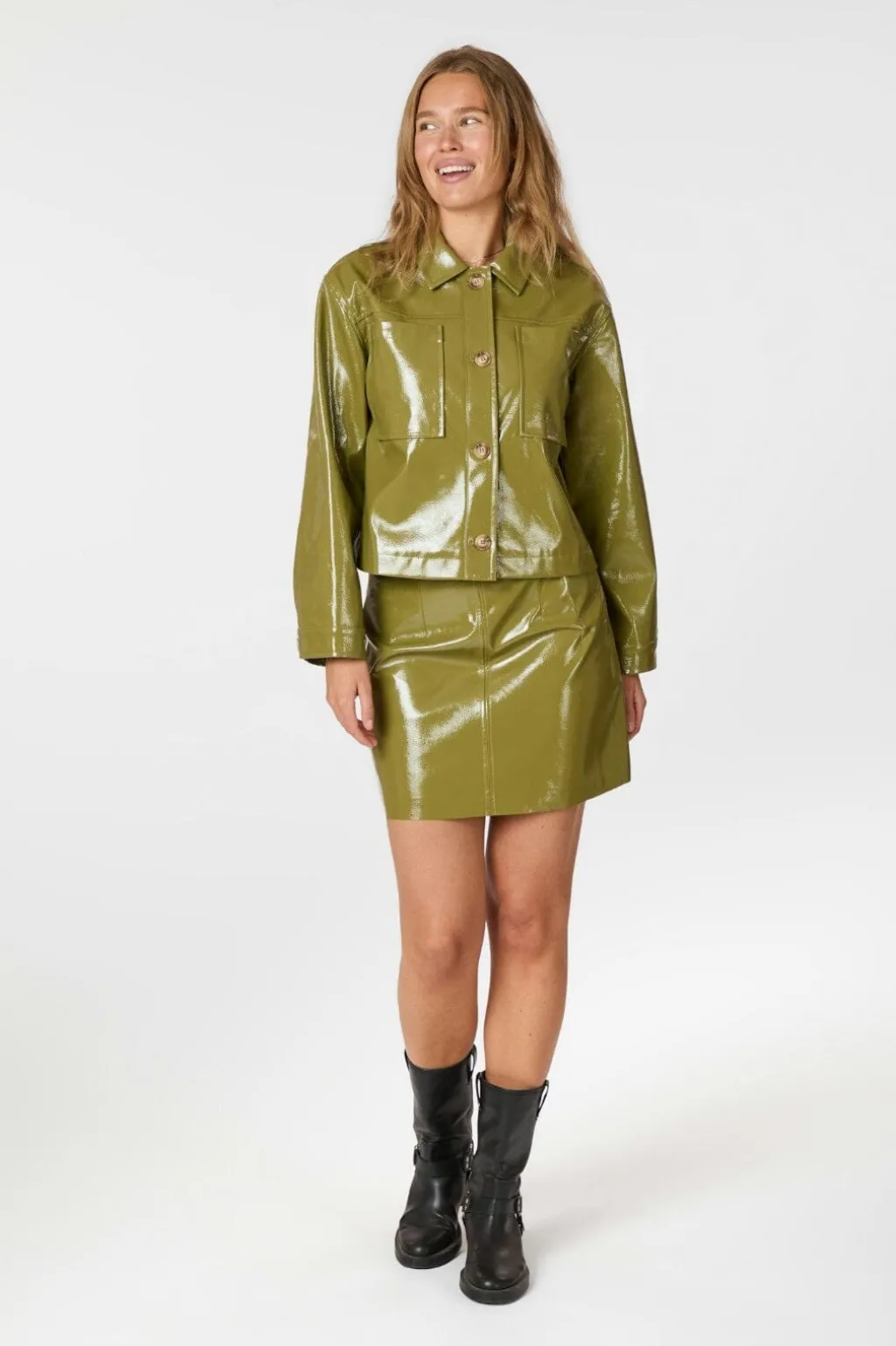 Nnemilia Patent Jacket 164794