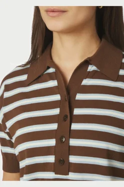 Nnemira Knit Polo Top 168576