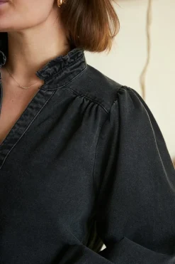 Nnemmeline Denim Blouse 164434