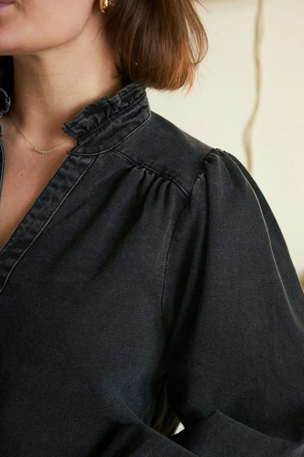 Nnemmeline Denim Blouse 164434