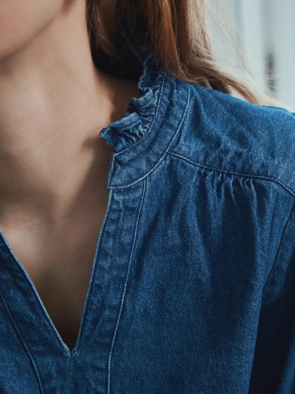 Nnemmeline Denim Blouse 164434