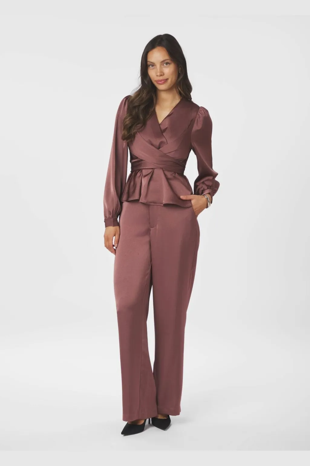 Nnemmett Heavy Sateen Pants 164136