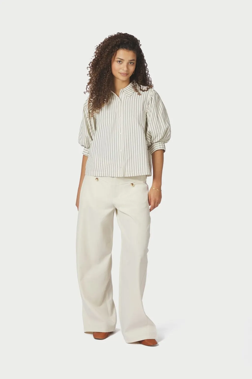Nnetta Slim Stripe Shirt 168663