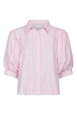 Nnetta Soft Stripe Stone Shirt 166416