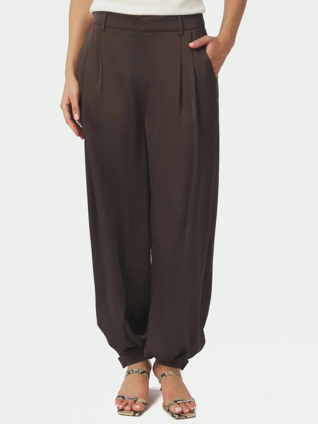 Nnfayla Drapy Satin Balloon Pants 167418