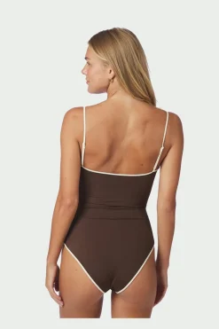 Nnfelice Solid Contrast Swimsuit 167795