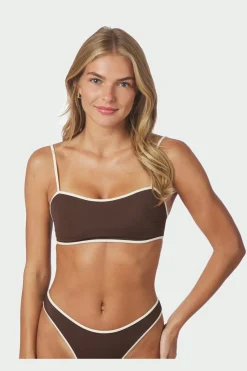 Nnfia Solid Contrast Bikini Top 167792