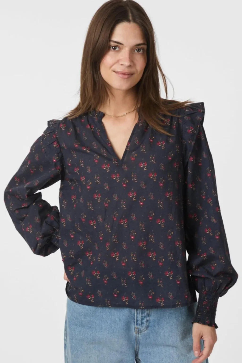 Nnfilja Fine Print Blouse 166551