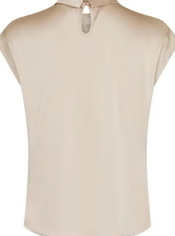 Nnfleur Drapy Satin Blouse