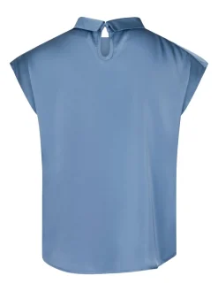 Nnfleur Drapy Satin Blouse