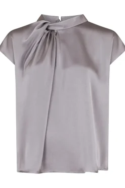 Nnfleur Drapy Satin Blouse