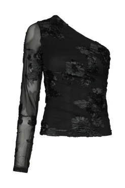 Nnfriana Big Flower Mesh Blouse 167272