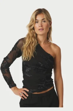 Nnfriana Big Flower Mesh Blouse 167272