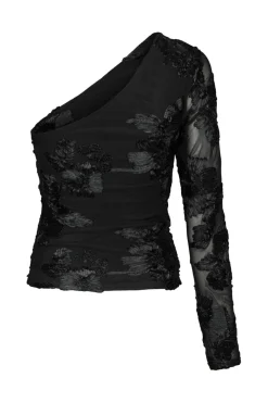 Nnfriana Big Flower Mesh Blouse 167272