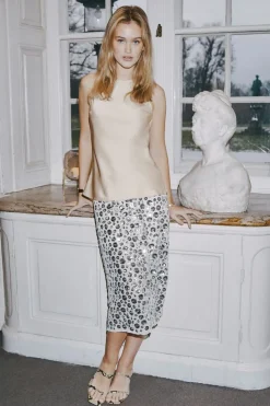 Nngilla Flower Sequins Skirt 167537