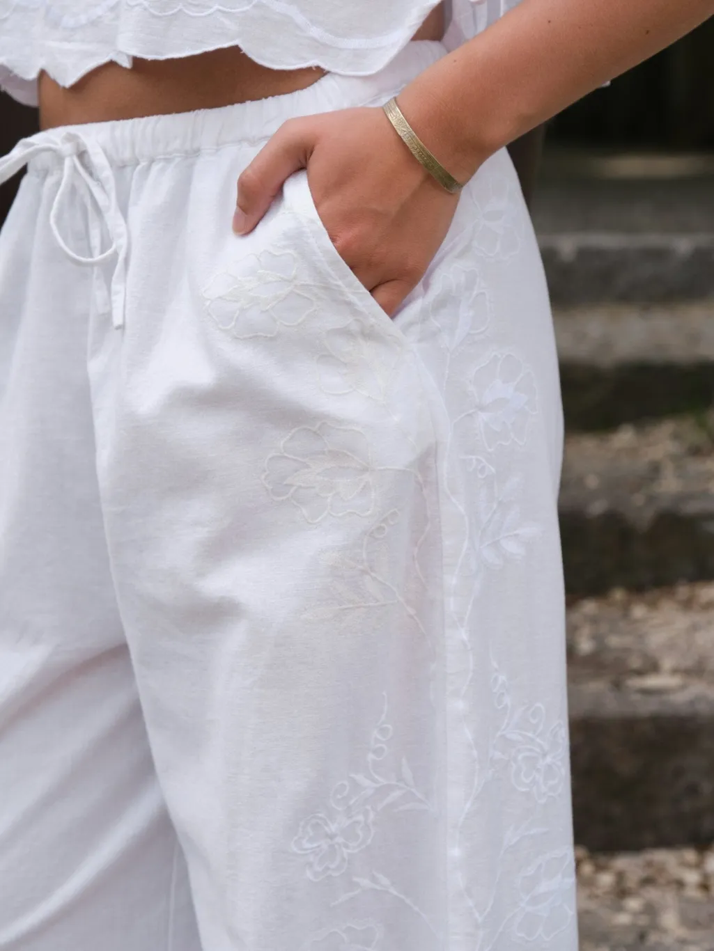 Nnheifa Embroidery Pants 169114