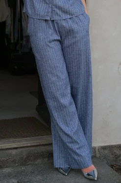 Nnheifa Emb Stripe Pants 168372