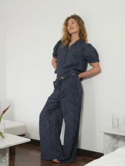 Nnheifa Flower Stripe Pants 168495