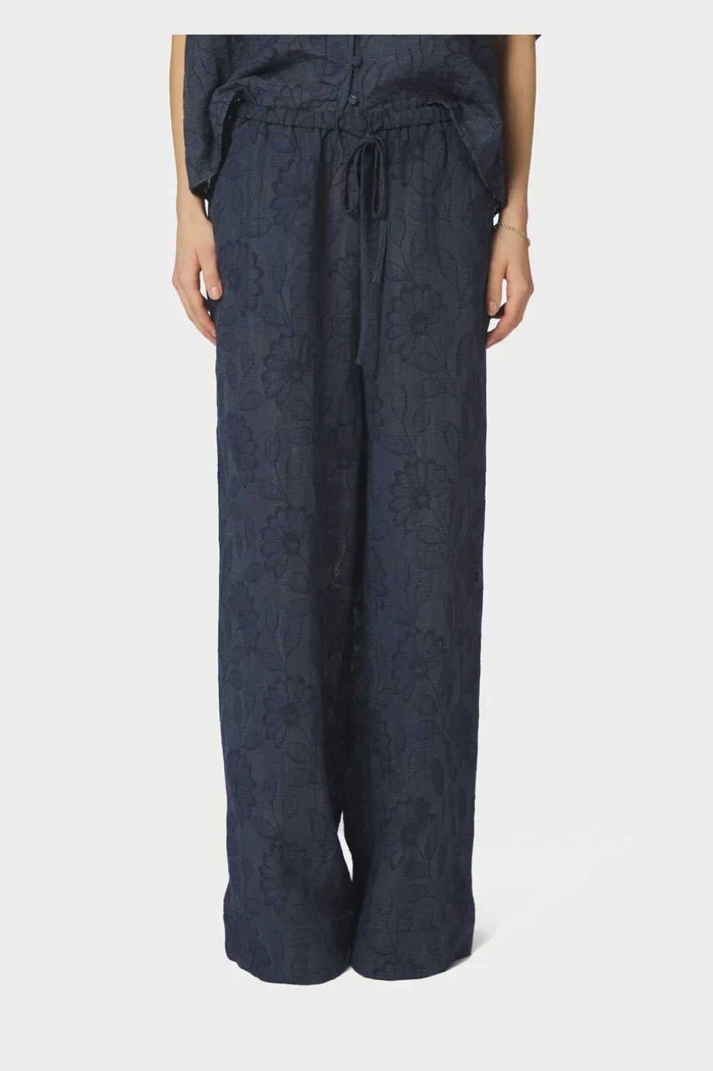 Nnheifa Flower Stripe Pants 168495