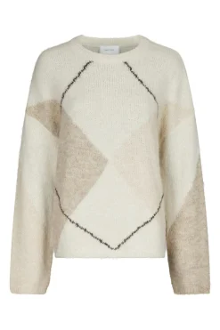 Nninga Check Fluff Knit Blouse 165205