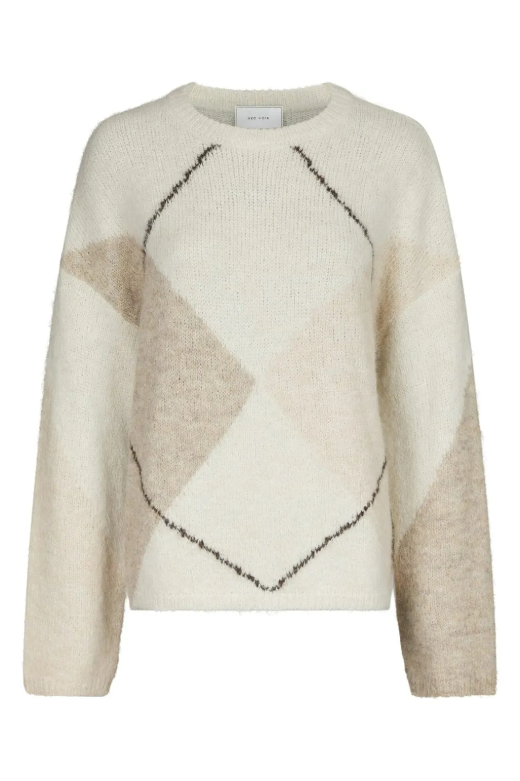 Nninga Check Fluff Knit Blouse 165205