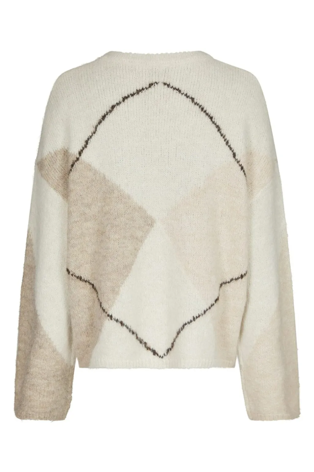 Nninga Check Fluff Knit Blouse 165205