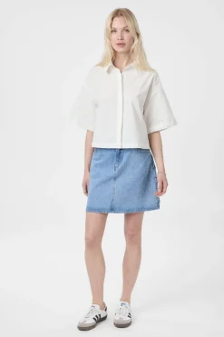 Nnjasie Poplin Stone Shirt 165711