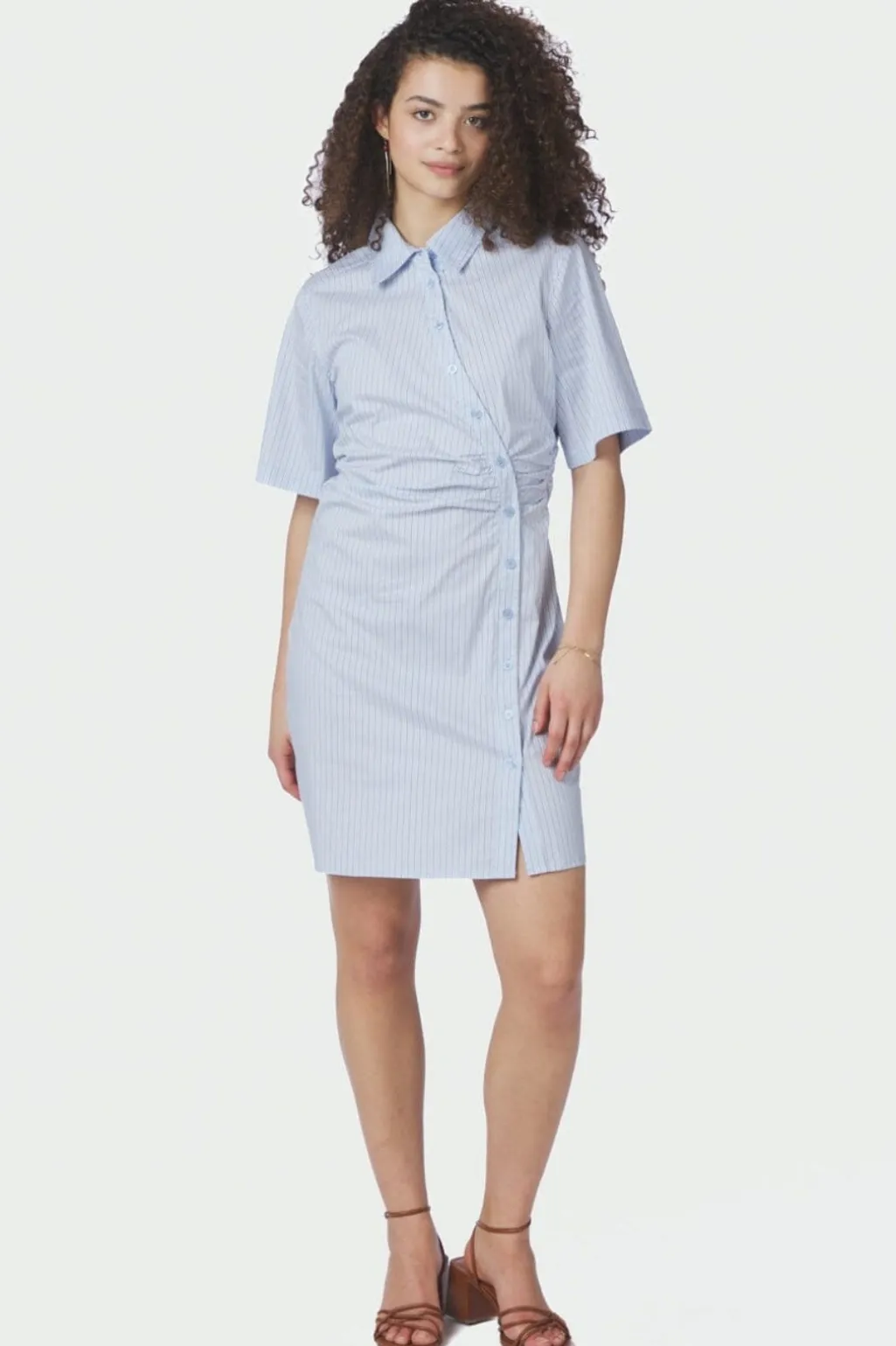 Nnjas Stripe Shirt Dress 169489