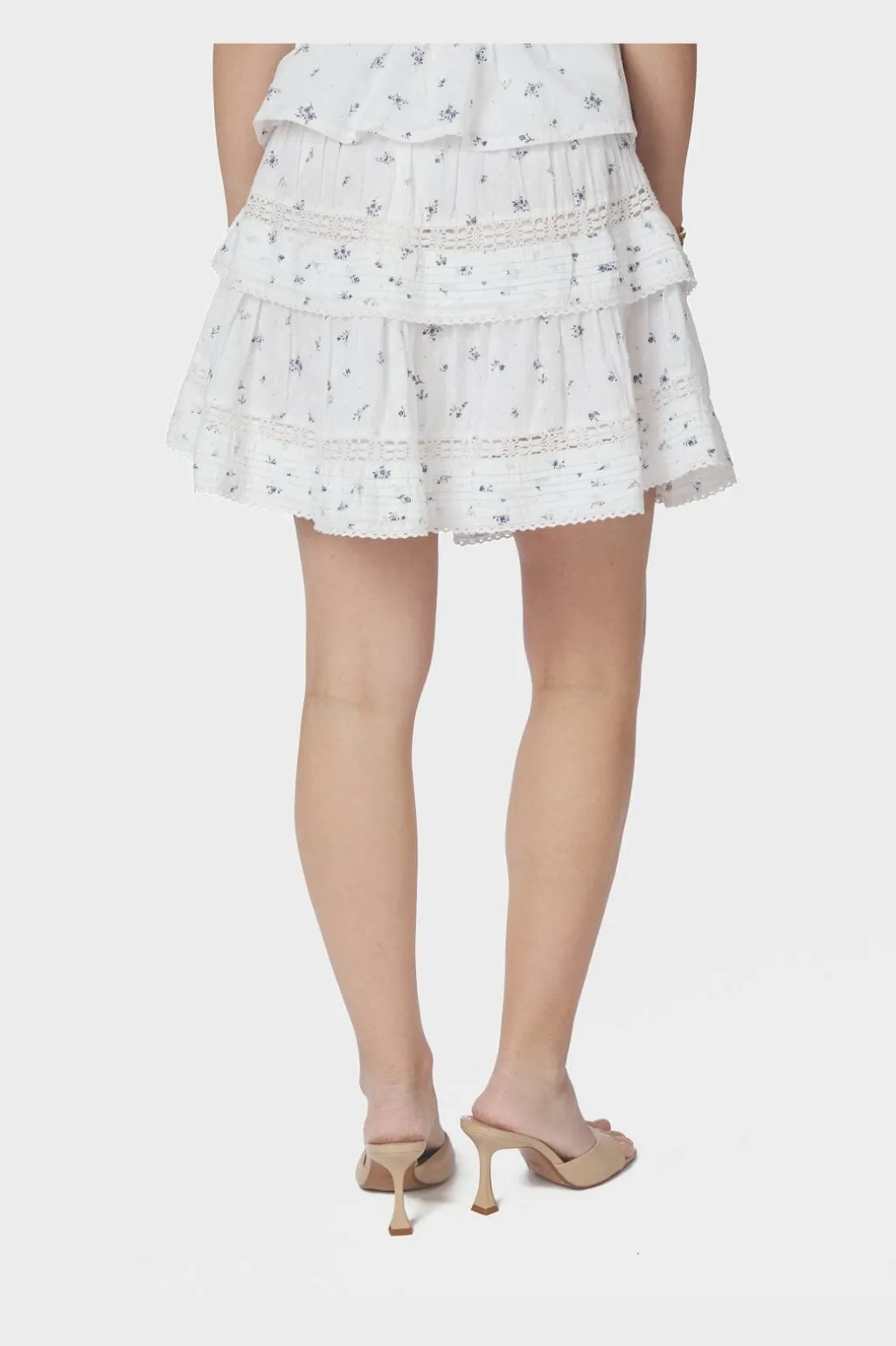 Nnkenia Flower Dobby Skirt 166046