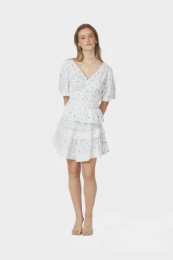 Nnkenia Flower Dobby Skirt 166046